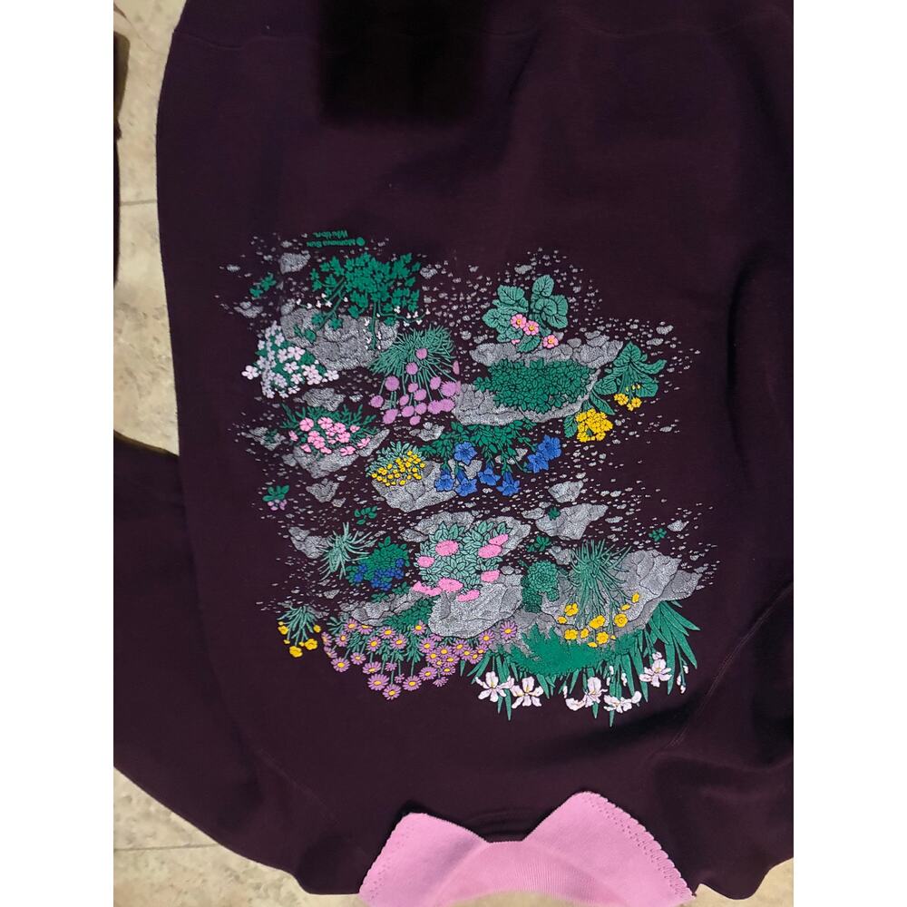 Vintage Morning Sun Purple Sweatshirt Hanes Large Nature Graphic - Picture 3 of 4